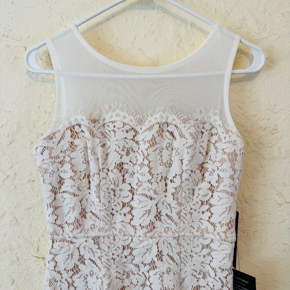 Lulus Me And You White Bodycon Lace Dress NWT Bridal Small - Picture 7 of 14